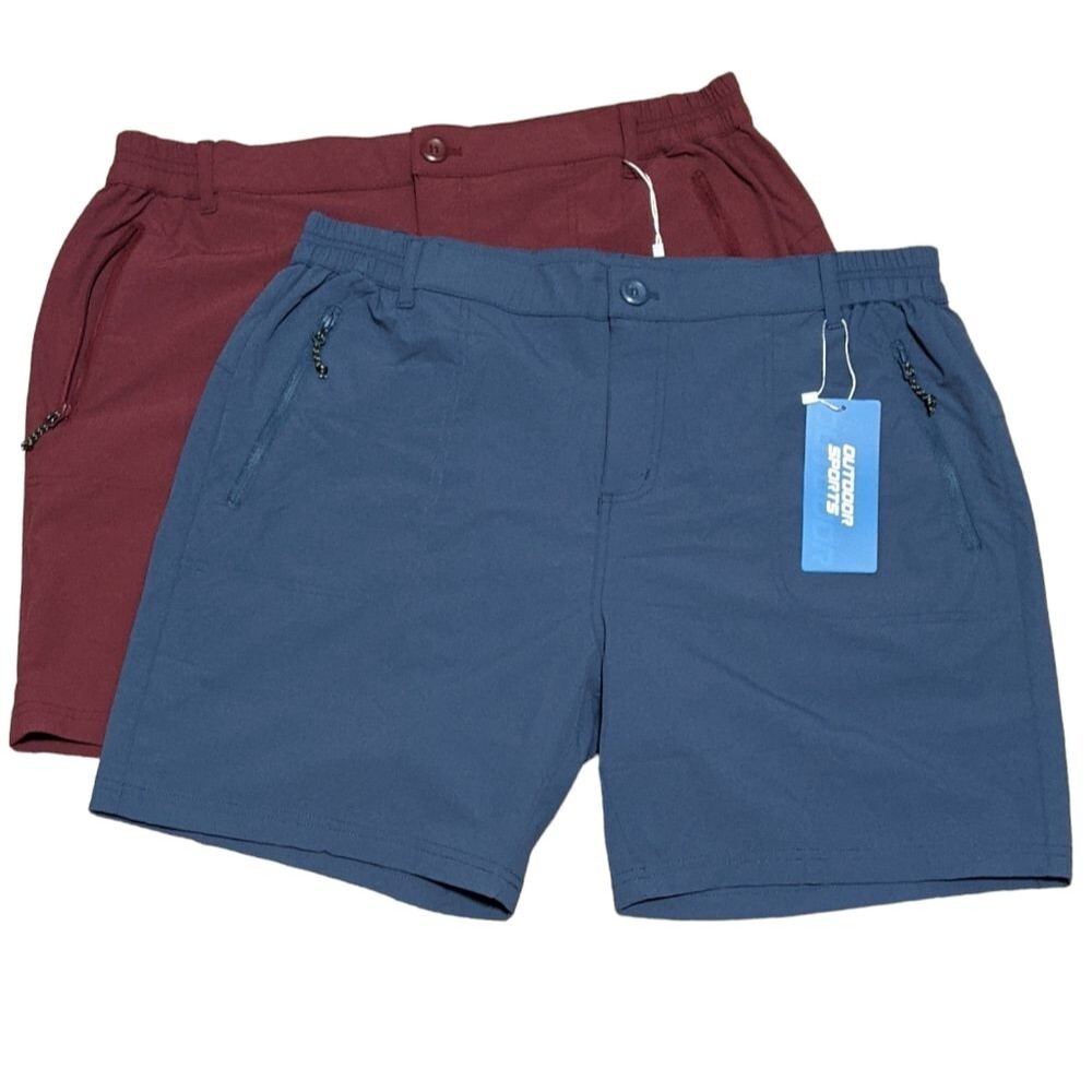 NWT outdoor sports hiking short bundle blue maroon women's size XL